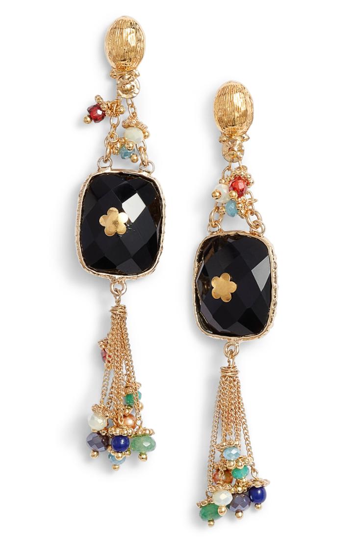 Women's Gas Bijoux Happy Serti Drop Earrings