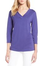Women's Halogen V-neck Tee - Purple