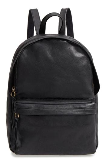 Madewell Lorimer Leather Backpack - Burgundy