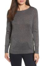 Women's Halogen Tie Back Shimmer Sweater - Grey