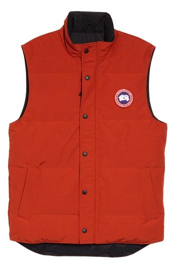Men's Canada Goose Garson Quilted Down Vest - Red