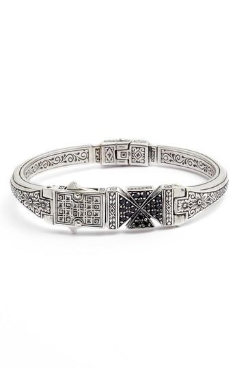 Men's Konstantino Stavros Spinel Cross Cuff Bracelet