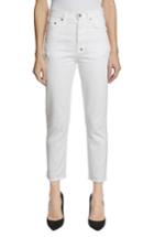 Women's Prps Amx Distressed High Waist Released Hem Ankle Jeans - White