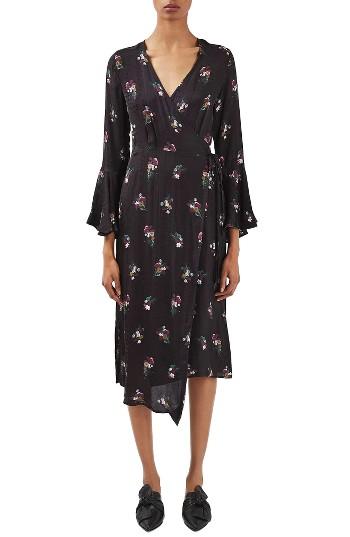 Women's Topshop Boutique Bouquet Wrap Dress