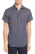 Men's Rodd & Gunn Thames Sports Fit Print Linen Sport Shirt