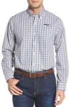 Men's Cutter & Buck Seattle Seahawks - Gilman Regular Fit Plaid Sport Shirt, Size - Blue