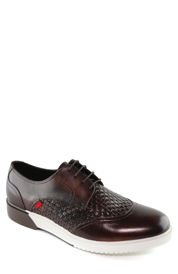 Men's Marc Joseph New York Bridge Street Woven Sneaker .5 M - Brown