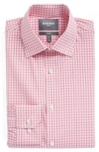 Men's Bonobos Jetsetter Slim Fit Stretch Check Dress Shirt .5 - 32 - Pink