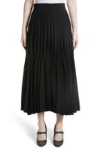 Women's Co Pleated Stretch Crepe Midi Skirt