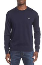 Men's Lacoste Jersey Knit Crewneck Sweater (s) - Blue