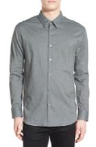 Men's James Perse Flannel Chambray Sport Shirt (xs) - Grey