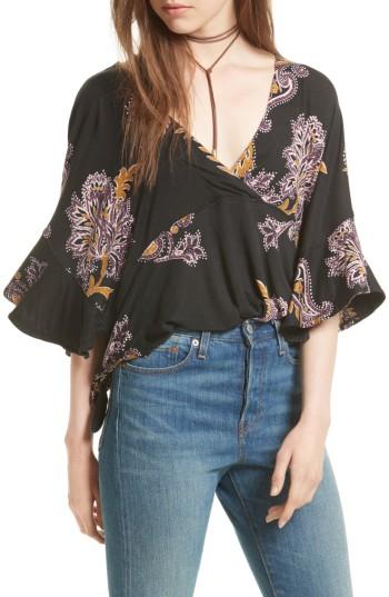 Women's Free People Mauie Wowie Palm Print Top
