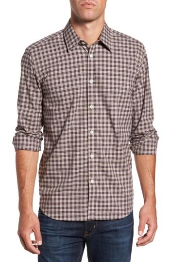 Men's Jeremy Argyle Comfort Fit Plaid Sport Shirt - Brown