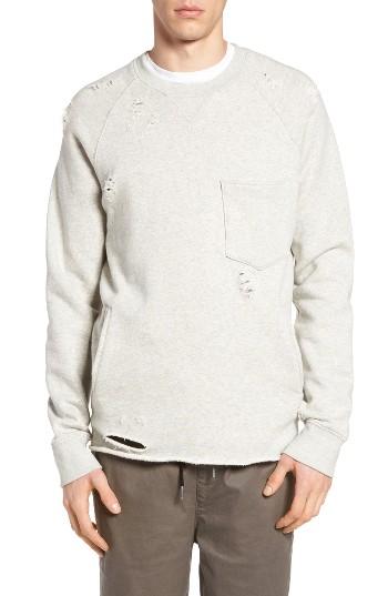 Men's Hudson Jeans Rocco Destroyed Raglan Sweatshirt