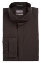 Men's Calibrate Trim Fit Solid Tuxedo Shirt 32/33 - Black