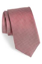 Men's The Tie Bar Be Married Check Silk Tie, Size X-long X-long - Burgundy