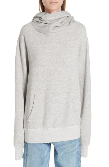 Women's R13 Twisted Hoodie - Grey
