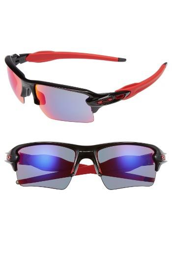 Men's Oakley Flak 2.0 59mm Sunglasses - Black/red