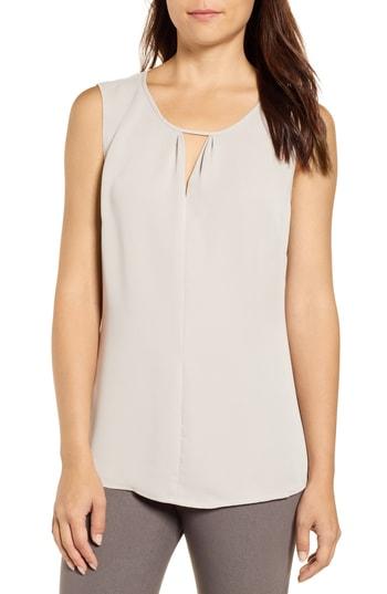 Women's Nic+zoe Easy Keyhole Top - White