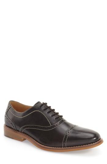 Men's G.h. Bass & Co. 'carnell' Cap Toe Oxford .5 M - Black