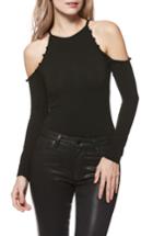 Women's Paige Siana Cold-shoulder Bodysuit - Black