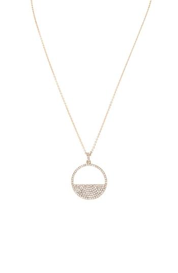 Women's Nina Cutout Pave Swarovski Crystal Disc Pendant Necklace