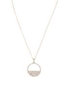 Women's Nina Cutout Pave Swarovski Crystal Disc Pendant Necklace