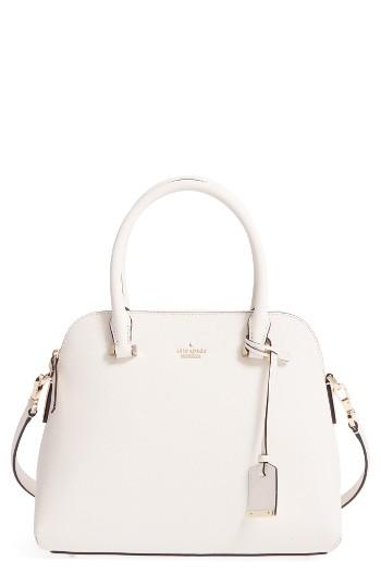 Kate Spade New York Cameron Street Maise Leather Satchel - Ivory