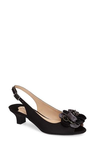 Women's J. Renee Leone Slingback Crystal Embellished Sandal