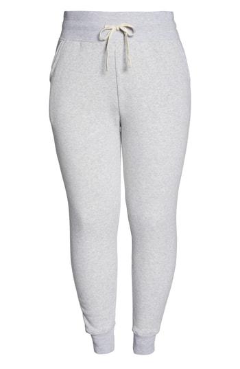 Women's Alternative High Waist Ribbed Jogger Pants, Size - Grey