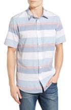Men's O'neill Rhett Stripe Woven Shirt, Size - Blue