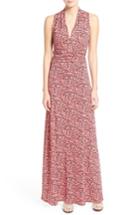 Petite Women's Vince Camuto 'shadow Forms' Print Jersey Maxi Dress P - Pink