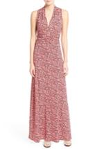 Petite Women's Vince Camuto 'shadow Forms' Print Jersey Maxi Dress P - Pink