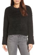 Women's Kenneth Cole New York Large Cuff Crop Sweater - Black