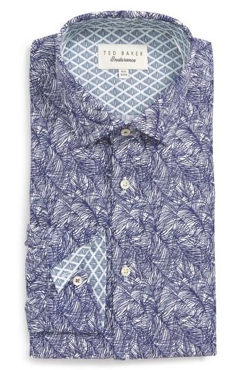 Men's Ted Baker London Messera Trim Fit Print Dress Shirt