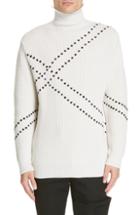 Men's Raf Simons Virgin Wool Turtleneck Sweater - White