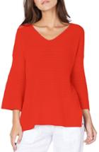 Women's Michael Stars Bell Sleeve Sweater - Coral