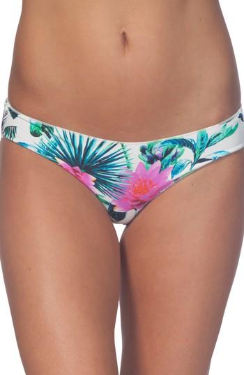 Women's Rip Curl Palms Away Hipster Bikini Bottoms - White