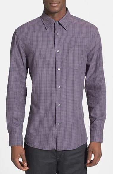 Men's John Varvatos Star Usa Slim Fit Plaid Sport Shirt