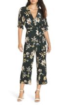 Women's Knot Sisters Ruby Floral Print Jumpsuit - Green