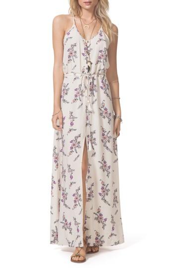 Women's Rip Curl Malia Floral Print Maxi Dress - White