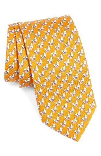 Men's Salvatore Ferragamo Windsurfing Bear Silk Tie