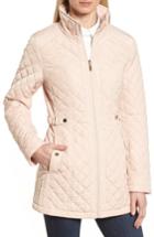 Women's Gallery Quilted Long Jacket - Pink