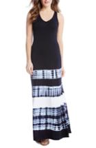 Women's Karen Kane Tie Dye Stripe Maxi Dress - Blue