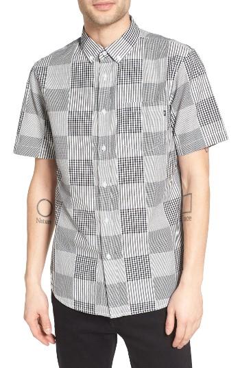 Men's Obey Hauser Plaid Woven Shirt