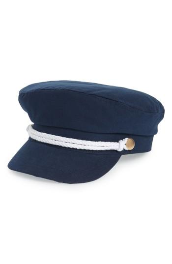 Women's Fits Canvas Baker Boy Hat - Blue
