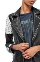 Women's Topshop Maddox Studded Leather Jacket