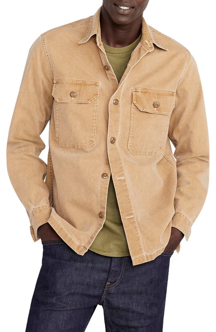 Men's J.crew Wallace & Barnes Stretch Duck Canvas Shirt Jacket
