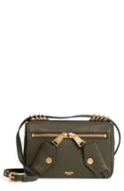 Moschino Grainy-b Leather Crossbody Bag -