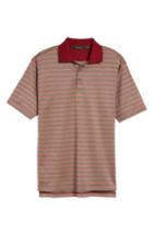 Men's Bobby Jones Breene Jacquard Stripe Polo, Size - Red